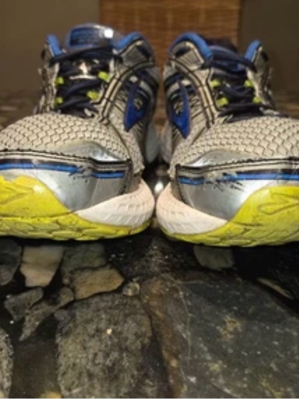 Brooks Adrenaline GTS 15 Blue Gray Silver Mens Running Shoes Sneakers Size 11 D - Picture 5 of 8